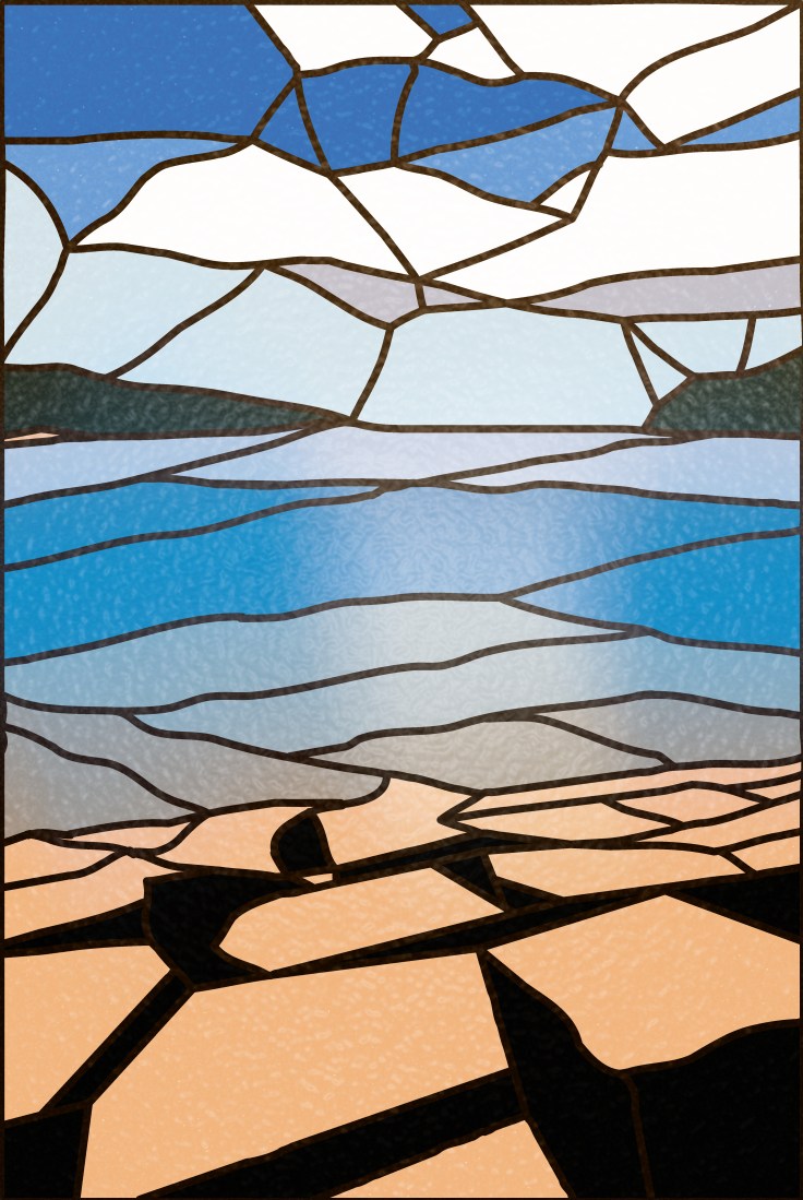 stained glass lake